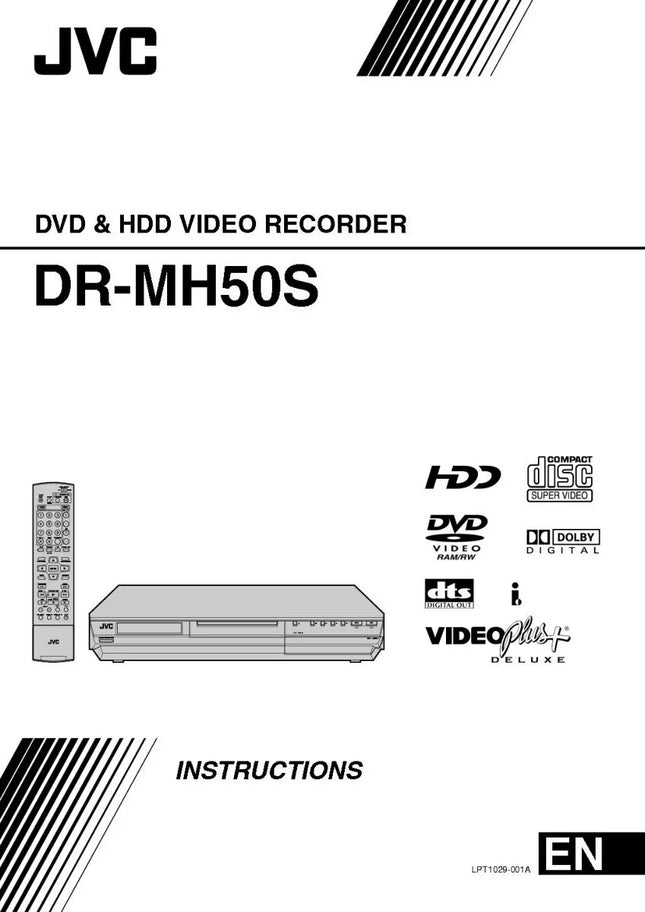 JVC DR-MH50S DVD Recorder Owners Instruction Manual