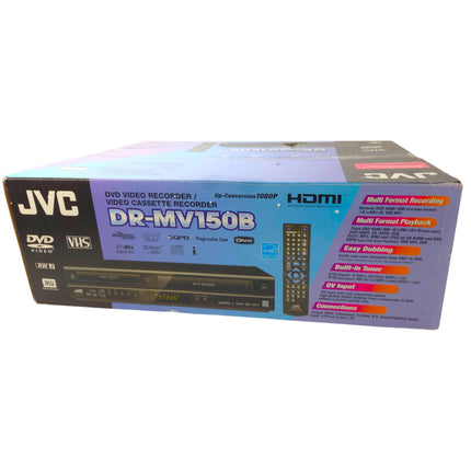 New JVC DR-MV150B DVD Recorder VCR Combo HDMI VHS to DVD