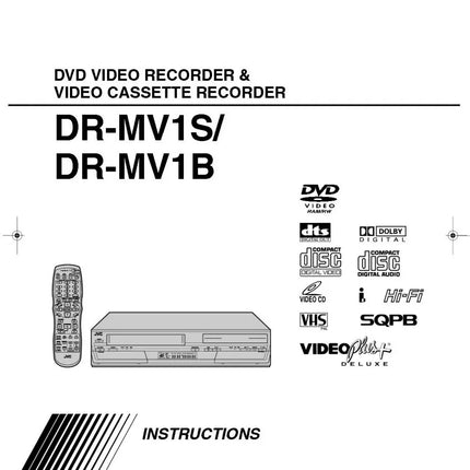JVC DR-MV1B DR-MV1S DVD Recorder Owners Instruction Manual