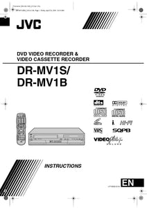 JVC DR-MV1B DR-MV1S DVD Recorder Owners Instruction Manual