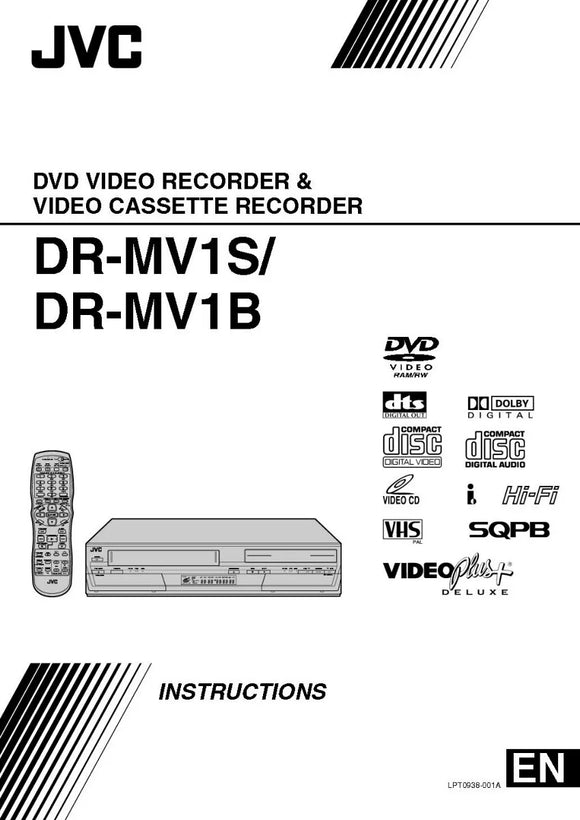 JVC DR-MV1S DVD Recorder Owners Instruction Manual