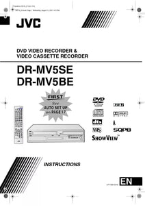 JVC DR-MV5BE DR-MV5SE DVD Recorder Owners Instruction Manual