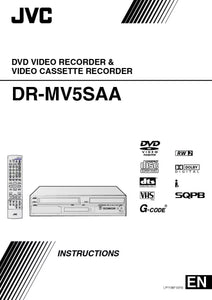 JVC DR-MV5SAA DVD Recorder Owners Instruction Manual