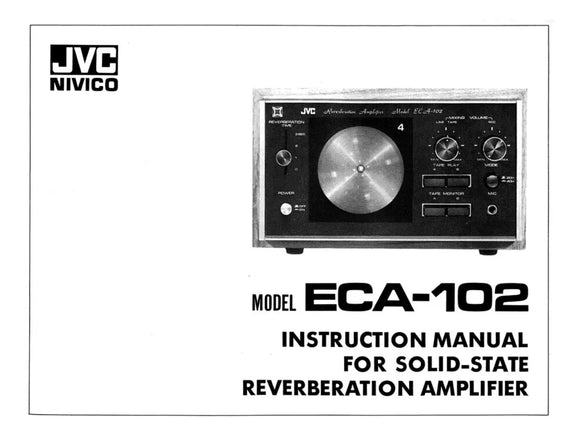 JVC ECA-102 Amplifier Owners Instruction Manual