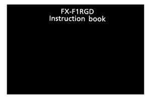 JVC FX-F1RGD Receiver Owners Instruction Manual