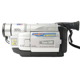 JVC GR-SXM740U Super VHS-C Camcorder with 3.5 LCD side view