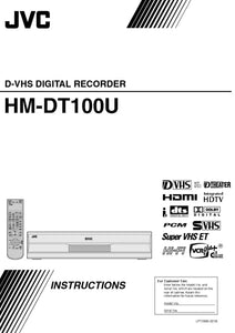 JVC HM-DT100U VCR Owners Instruction Manual