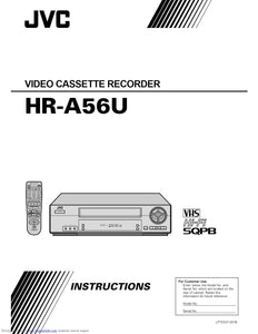 JVC HR-A56U VCR Owners Instruction Manual