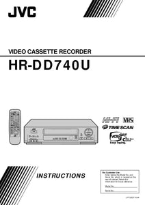 JVC HR-DD740U VCR Owners Instruction Manual