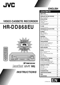 JVC HR-DD868EU VCR Owners Instruction Manual