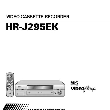 JVC HR-J295EK VCR Owners Instruction Manual