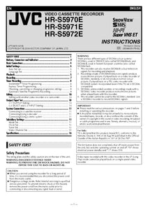 JVC HR-S5970E HR-S5971E HR-S5972E VCR Owners Instruction Manual