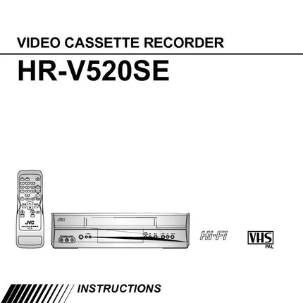 JVC HR-V520SEU VCR Owners Instruction Manual