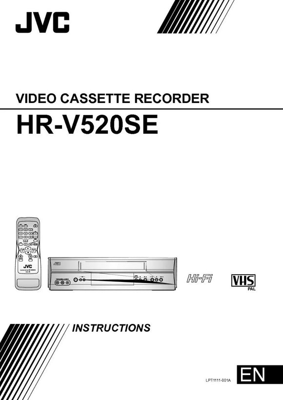JVC HR-V520SEU VCR Owners Instruction Manual
