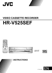 JVC HR-V525SEF VCR Owners Instruction Manual