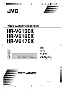 JVC HR-V615EK HR-V616EK HR-V617EK VCR Owners Instruction Manual