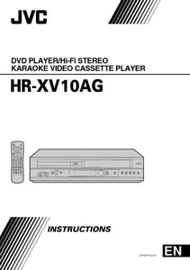 JVC HR-XV10AG VCR DVD Owners Instruction Manual