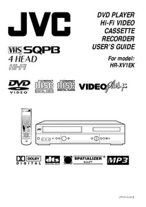 JVC HR-XV1EK VCR DVD Owners Instruction Manual