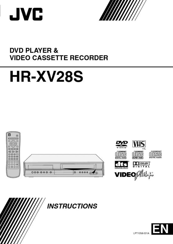 JVC HR-XV28S VCR DVD Owners Instruction Manual