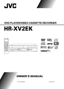 JVC HR-XV2EK VCR DVD Owners Instruction Manual