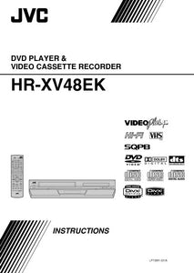 JVC HR-XV48EK VCR DVD Owners Instruction Manual