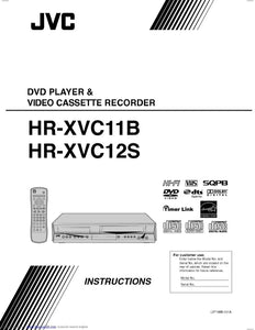 JVC HR-XVC11B HR-XVC12S VCR DVD Owners Instruction Manual