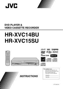 JVC HR-XVC14BU HR-XVC15SU VCR DVD Owners Instruction Manual