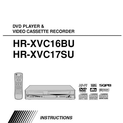 JVC HR-XVC16BU HR-XVC17SU VCR DVD Owners Instruction Manual