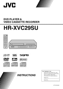 JVC HR-XVC29SU VCR DVD Owners Instruction Manual