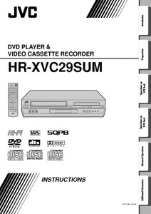 JVC HR-XVC29SUM VCR DVD Owners Instruction Manual