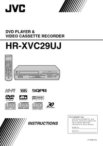 JVC HR-XVC29UJ VCR DVD Owners Instruction Manual