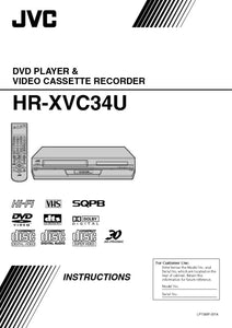 JVC HR-XVC34U VCR DVD Owners Instruction Manual