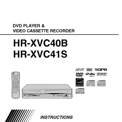 JVC HR-XVC40B HR-XVC41S VCR DVD Owners Instruction Manual