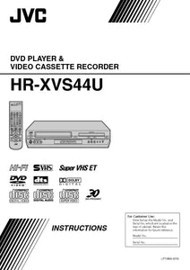 JVC HR-XVS44U VCR DVD Owners Instruction Manual