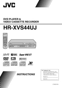 JVC HR-XVS44UJ VCR DVD Owners Instruction Manual