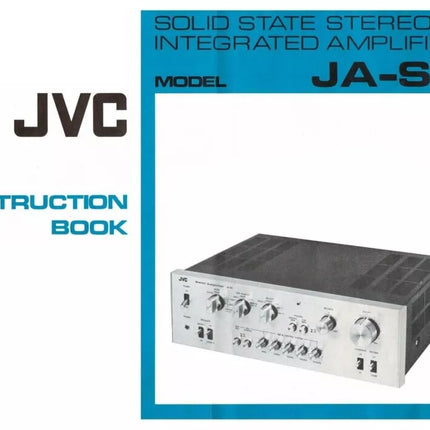 JVC JA-S8 Amplifier Owners Instruction Manual