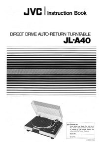 JVC JL-A40 Turntable Owners Instruction Manual