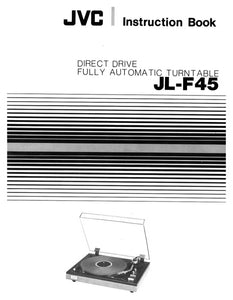 JVC JL-F45 Turntable Owners Instruction Manual