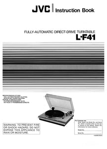 JVC L-F41 Turntable Owners Instruction Manual