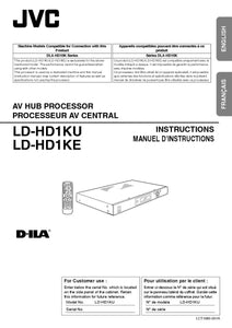 JVC LD HD1KU LD HD1KE Processor Owners Instruction Manual