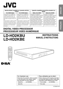 JVC LD HD2KBU LD HD2KBE Processor Owners Instruction Manual