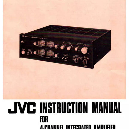JVC MCA-V9E Amplifier Owners Instruction Manual