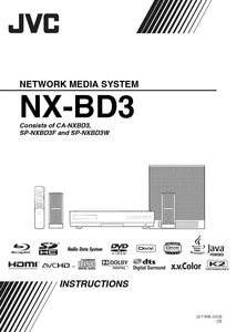 JVC NX BD3B Network Media System Owners Instruction Manual