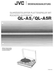 JVC QL-45 QL-A5R Turntable Owners Instruction Manual