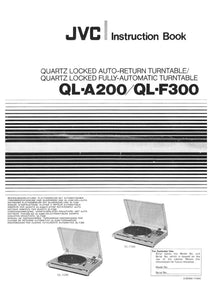 JVC QL-A200 QL-F300 Turntable Owners Instruction Manual