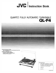 JVC QL-F4 Turntable Owners Instruction Manual