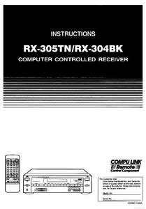 JVC RX-305 RECEIVER Owners Instruction Manual