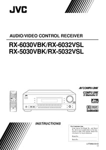 JVC RX-5030VBK RX-5032VSL RX-6030VBK RX-6032VSL Receiver Owners Manual