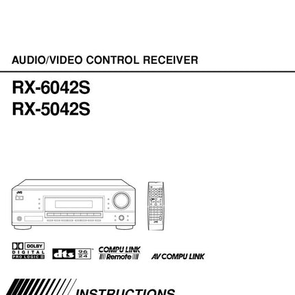 JVC RX-5042S RX-6042S Receiver Owners Instruction Manual