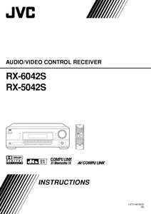 JVC RX-5042S RX-6042S Receiver Owners Instruction Manual